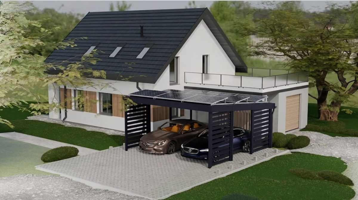 Carport fotowoltaiczny Solar Box – wiata garażowa pod panele słoneczne PV